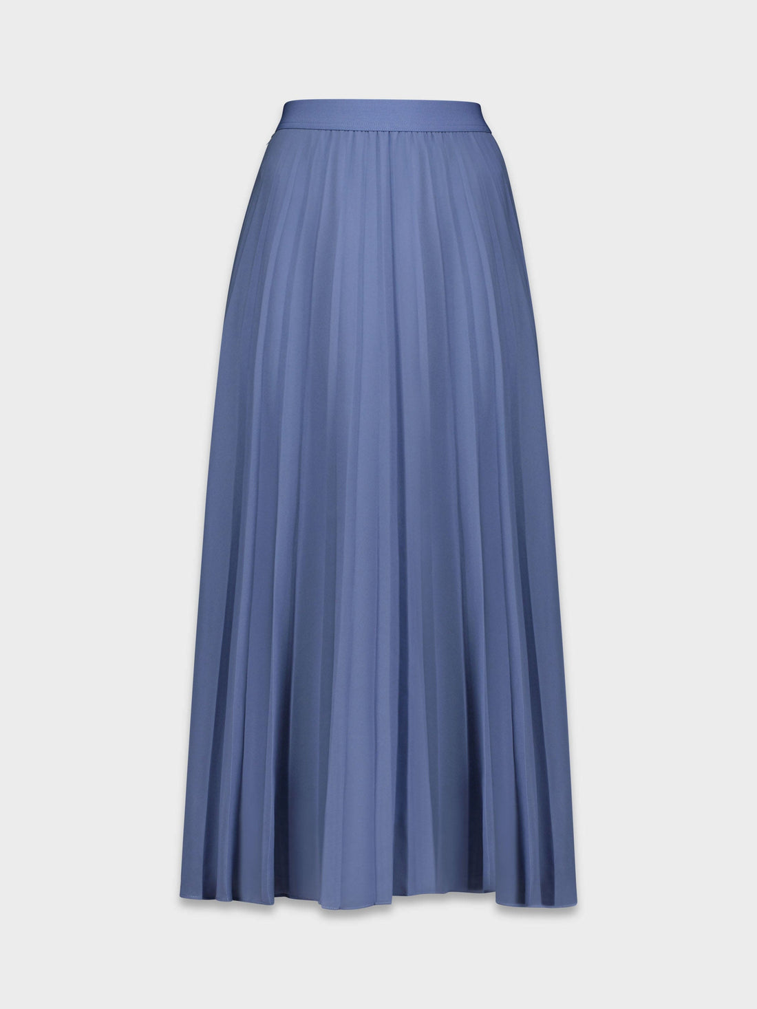 LIGHT BLUE PLEATED CHIFFON MAXI SKIRT