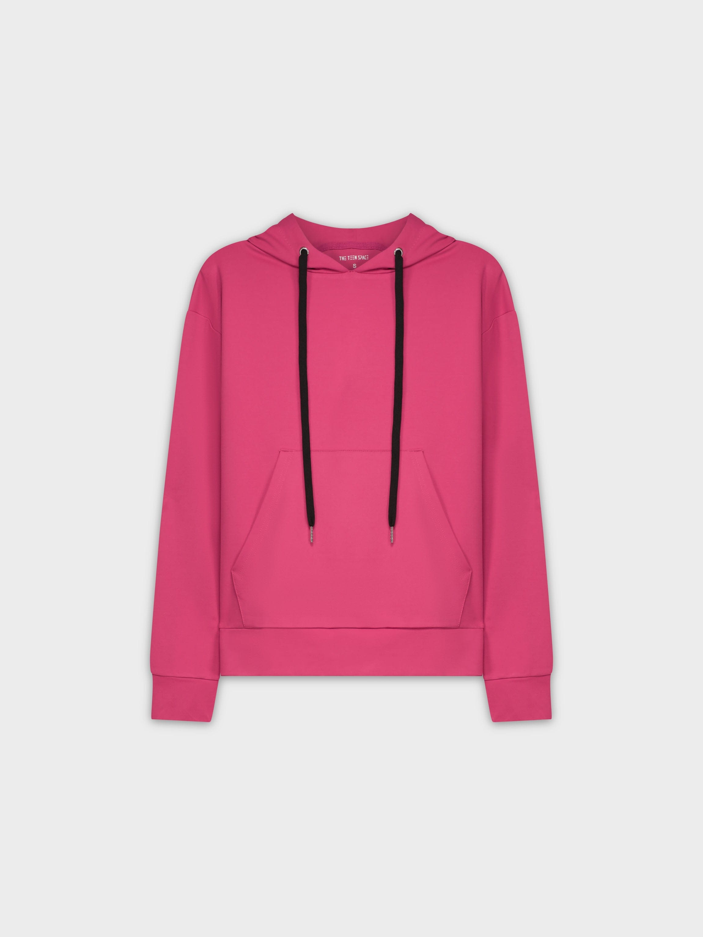 SUDADERA CON CAPUCHA PARA ADOLESCENTES-ROSA CALIENTE