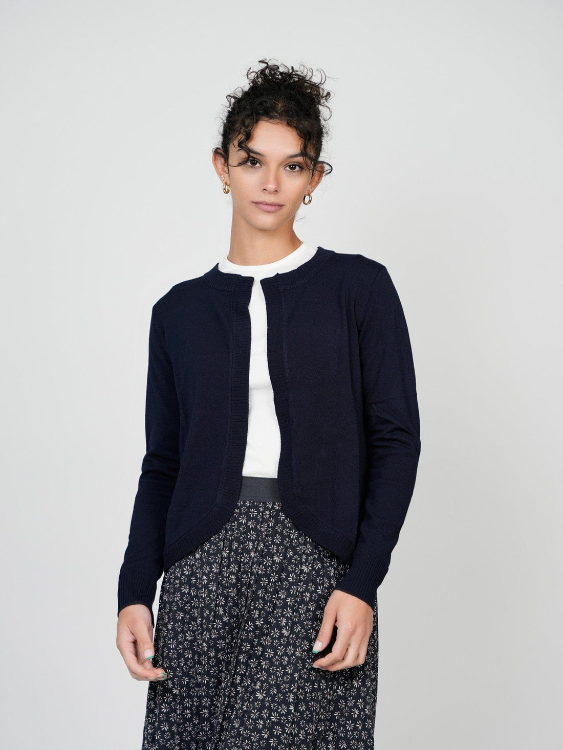 banded shrug-black