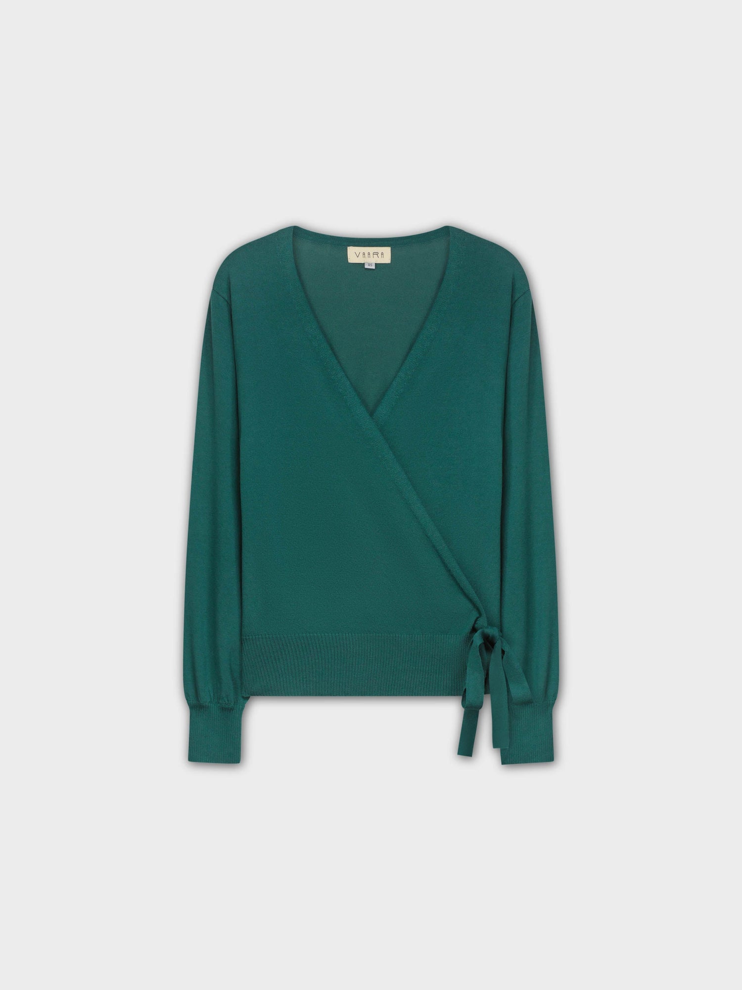 LIGHTWEIGHT WRAP SWEATER-GREEN