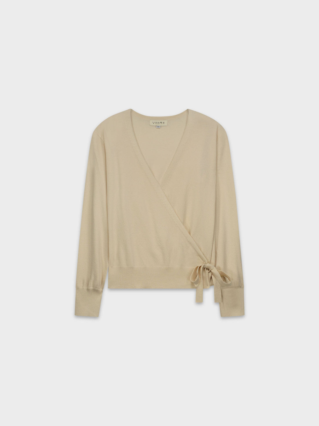 LIGHTWEIGHT WRAP SWEATER-VANILLA