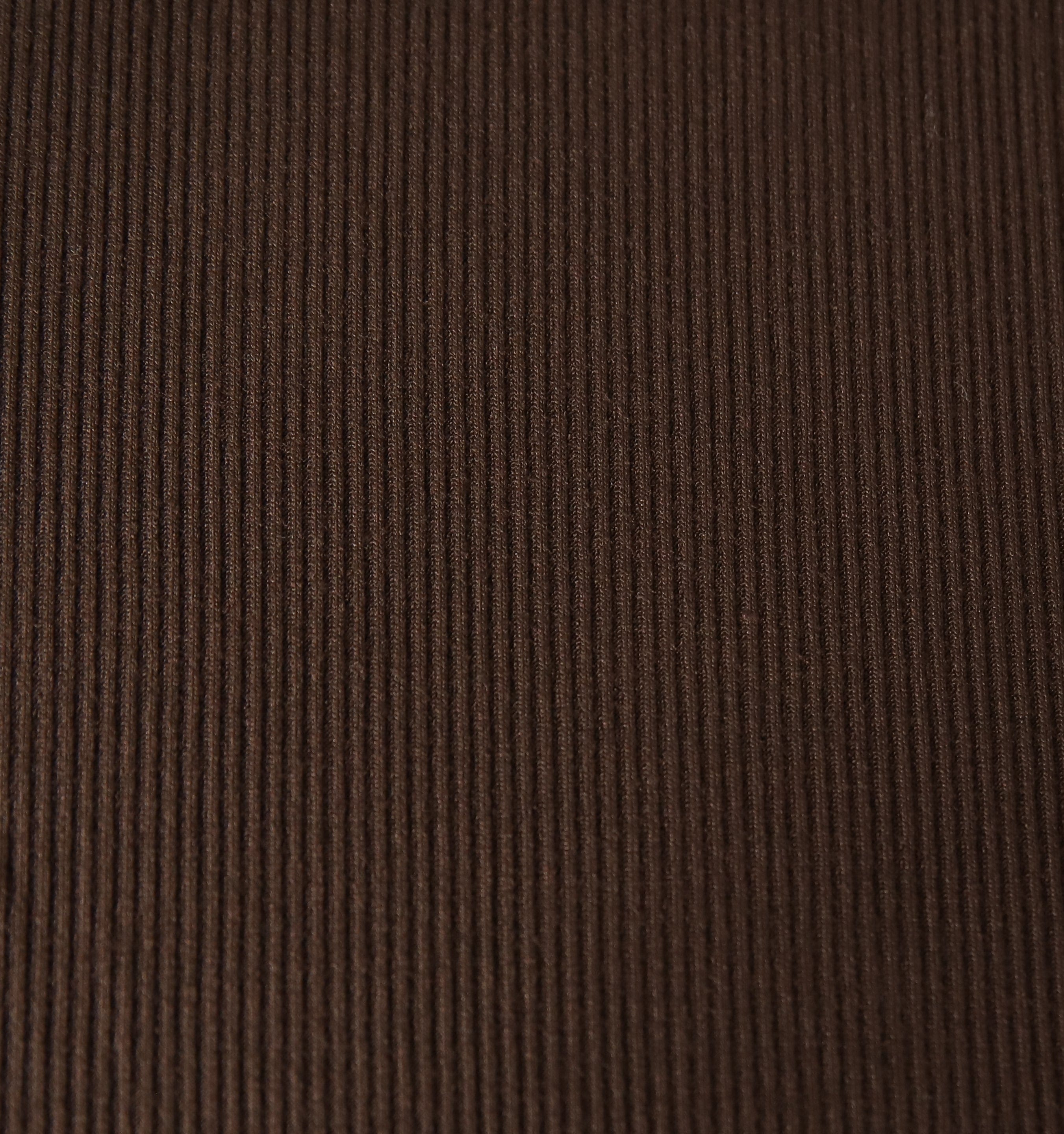 RIBBED DOLMAN TEE-BROWN